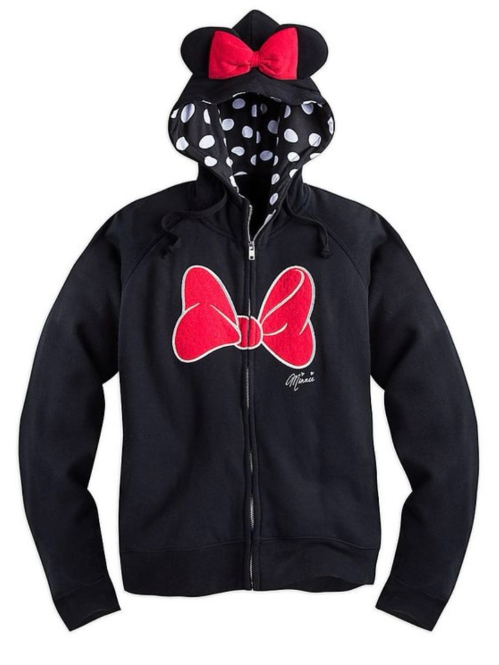 Disney Hoodie with Red Bow Accent